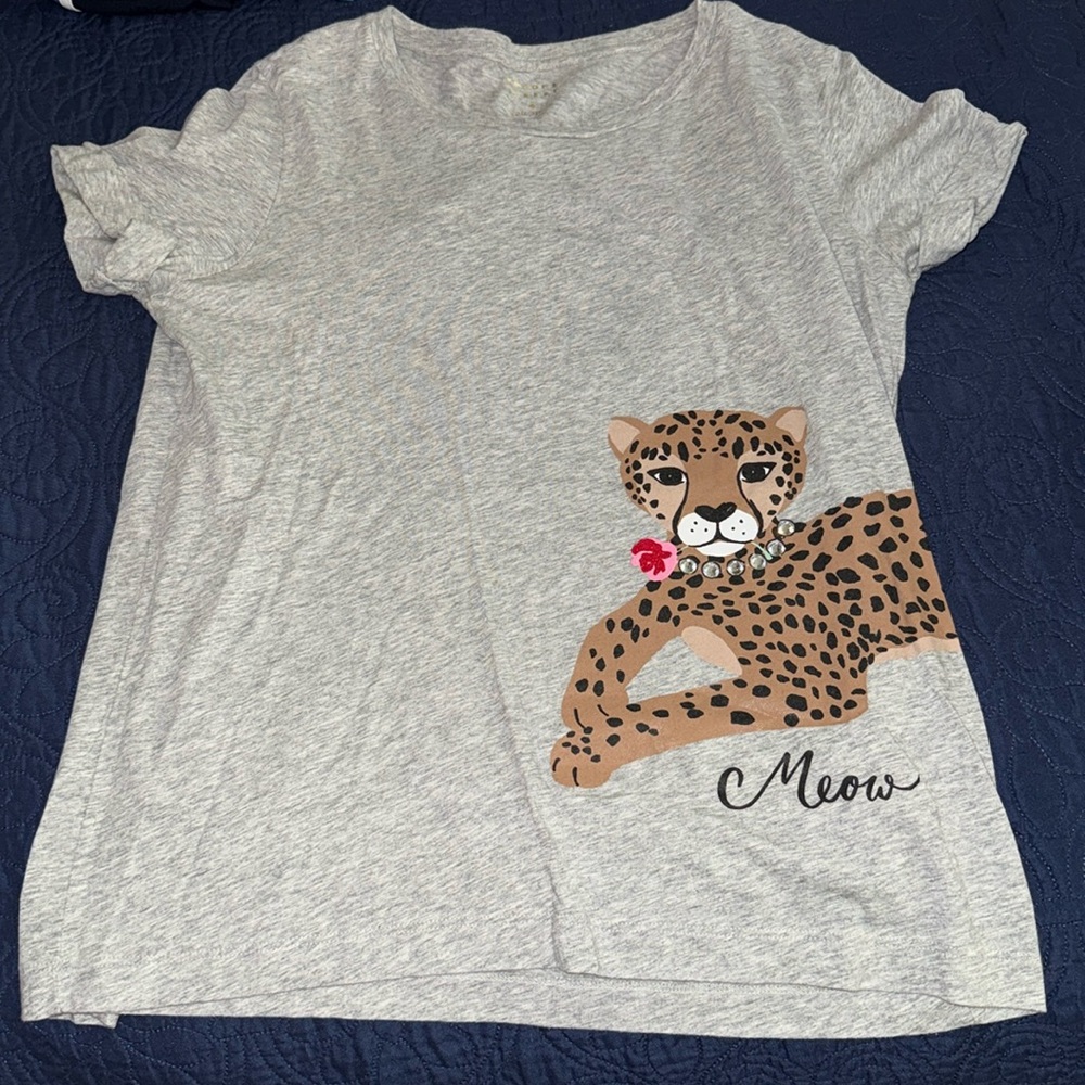 Kate Spade Brooke Street Meow Rhinestone Cat Top